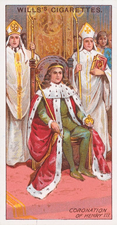 Kröningen av Henrik III av English School