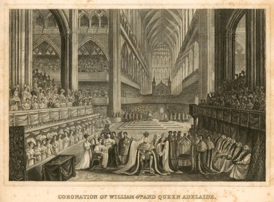 Kröning av kung William IV och drottning Adelaide av English School