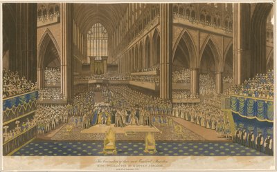 Kröning av kung William IV och drottning Adelaide den 8 september 1831 av English School