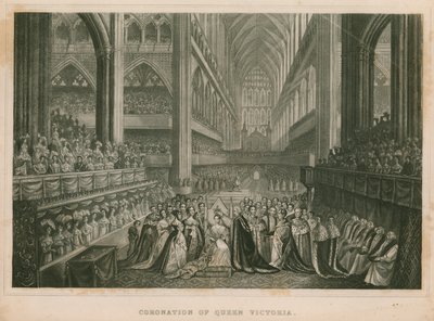 Kröning av drottning Victoria av English School