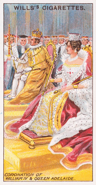 Kröning av William IV och drottning Adelaide av English School