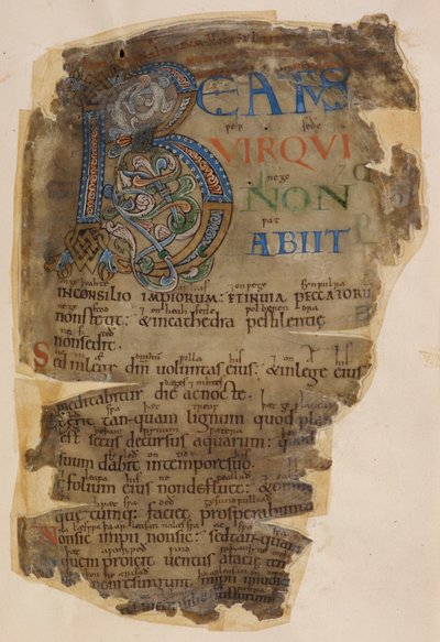 Cotton Vitellius E. XVIII f.18, Beowulf, Upplyst sida av 