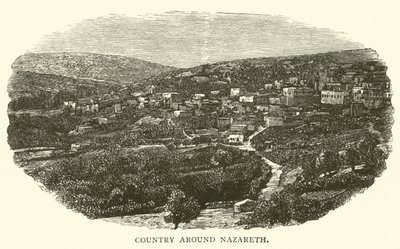 Land runt Nasaret (gravyr) av English School