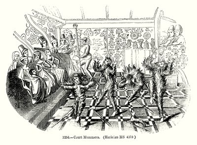 Court Mummers (gravyr) av English School