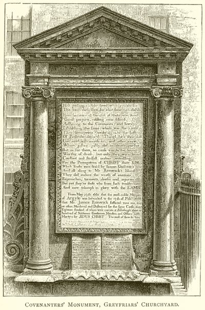 Covenanters Monument, Greyfriars Churchyard av English School