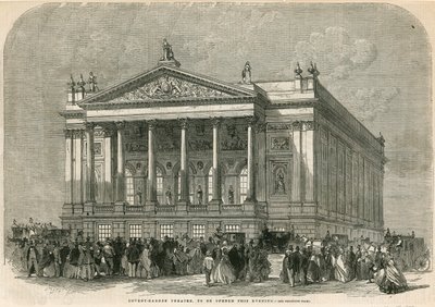 Covent Garden Theatre, London - öppnas i kväll av English School
