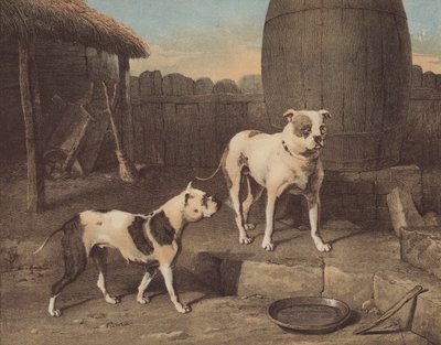 Spjälsäng och Rosa (chromolitho) av English School