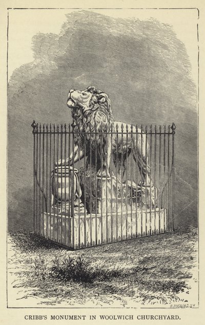 Cribbs Monument i Woolwich Churchyard av English School