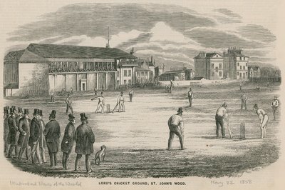 Cricketmatch på Lords Cricket Ground, St Johns Wood av English School