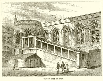 Crosby Hall 1790 av English School