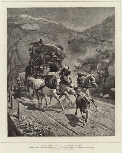 Korsar St Gothard-passet av English School