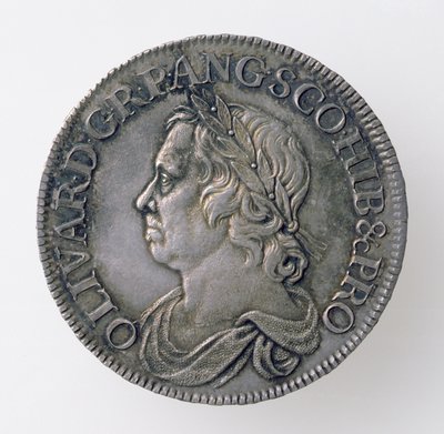 Oliver Cromwells krona (1599-1658), London Mint, 1658 (framsidan) (silver) (för baksidan se 168062) av English School