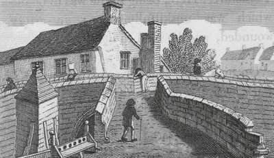 Croyland Bridge (gravyr) av English School
