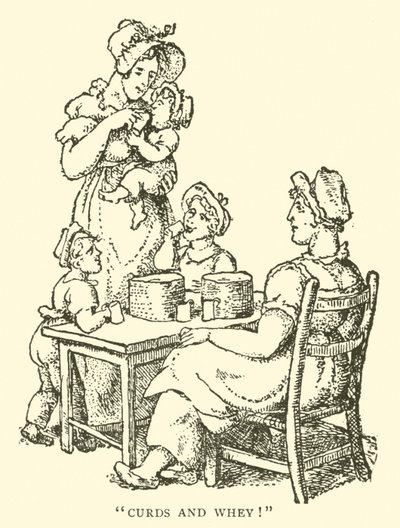 Ostmassa och vassle (träsnitt) av English School