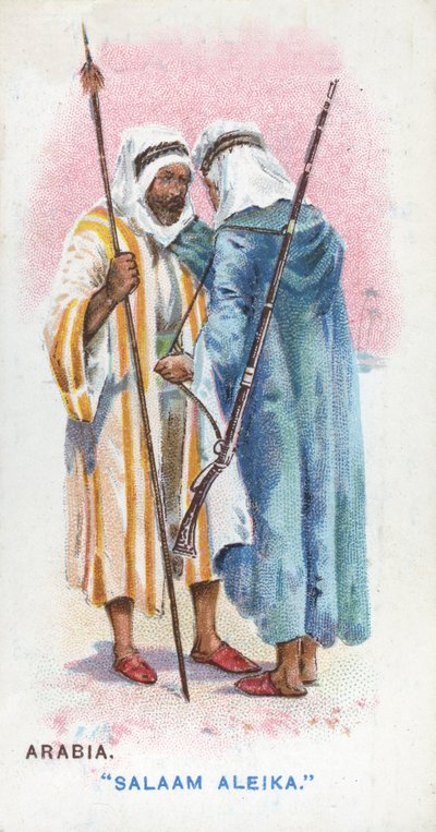 Sedvanlig hälsning i Arabien, 1907 av English School