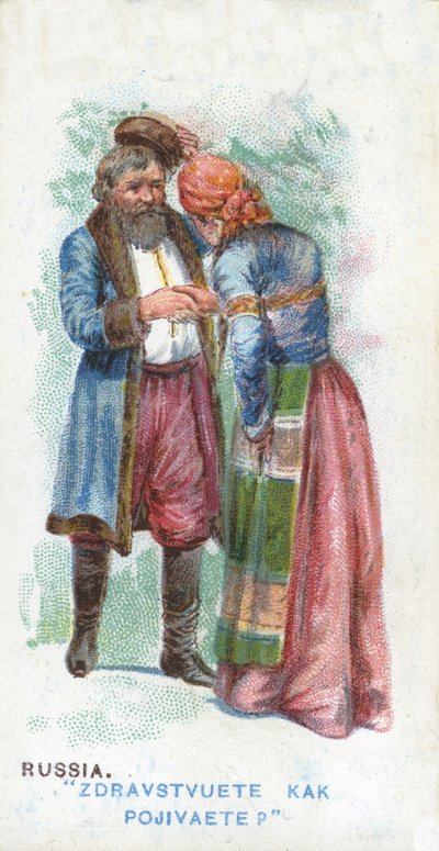 Vanlig hälsning i Ryssland, 1907 av English School