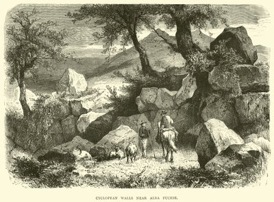 Cyclopean Walls nära Alba Fucese av English School