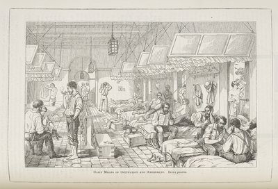 Dagliga medel för sysselsättning och nöjen. Indien passim, från "Report of the Commissioners / Royal Commission on the Sanitary State of the Army in India" av English School