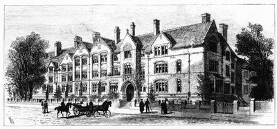 Dalton Hall, residens för studenter vid Victoria University, Manchester av English School