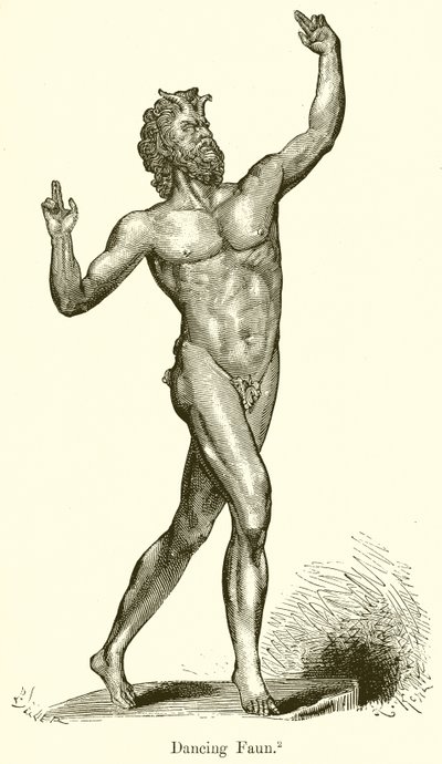 Dansande faun av English School