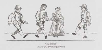 Dans: Galliarde (litho) av English School