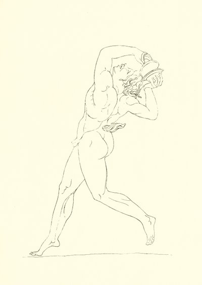 Dansande mansfigur av English School