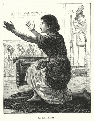 Daniel ber (gravyr) av English School