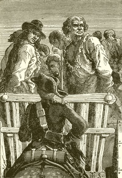 Danton och hans följeslagare på väg till giljotinen av English School