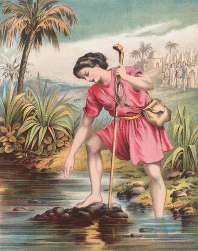 David väljer stenarna av English School