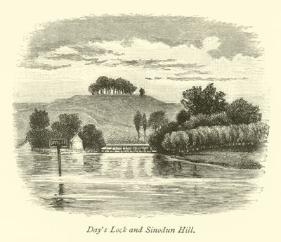 Days Lock och Sinodun Hill av English School