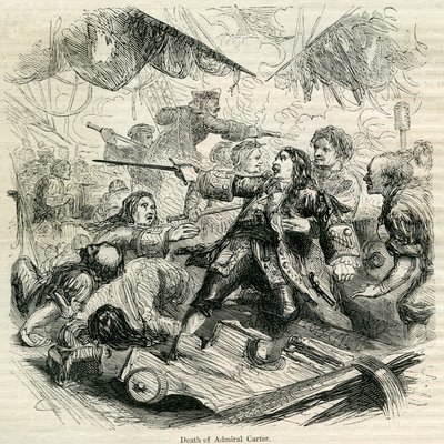 Amiral Carters död, 1692 av English School