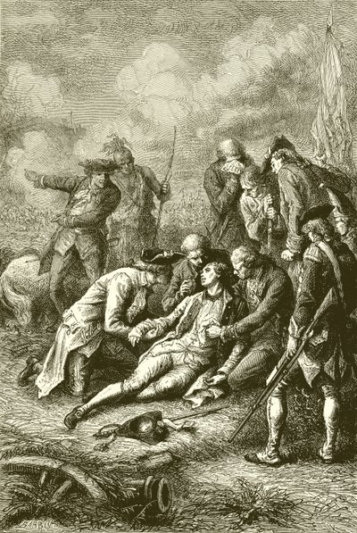 General James Wolfes död av English School