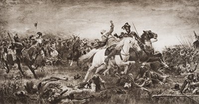 Death of Gustavus Adolphus, illustration från 