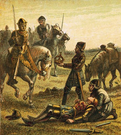Richard III:s död av English School