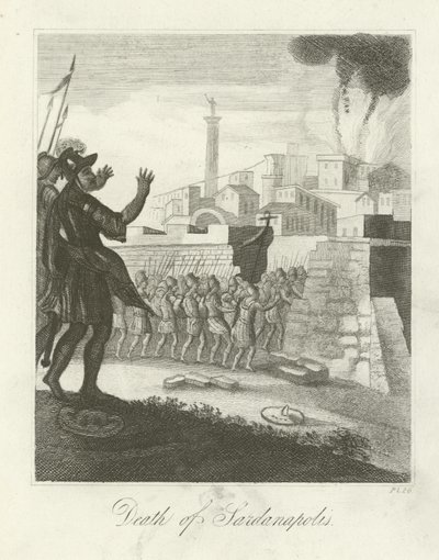 Sardanapalus död av English School