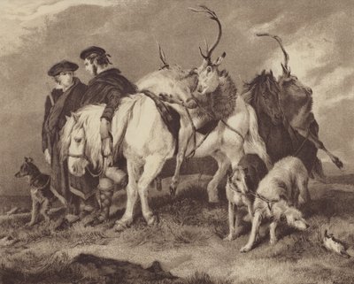 Rådjursjakt (chromolitho) av English School