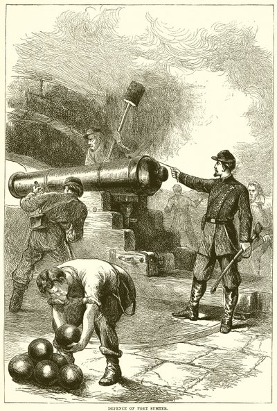 Försvar av Fort Sumter av English School