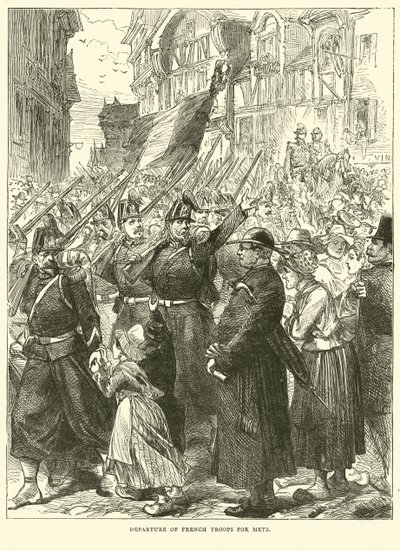 De franska truppernas avgång till Metz, augusti 1870 av English School