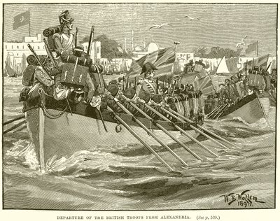 De brittiska trupperna lämnade Alexandria av English School