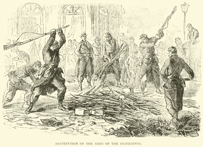 Förstörelse av upprorsmakarnas vapen, april 1871 av English School