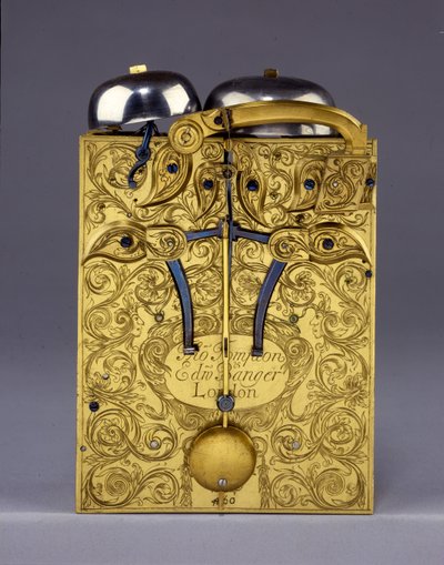 Detalj av The Barnard Tompion, Tompion and Banger, London, nr 460, slående klocka med fäste, ca 1708 av English School