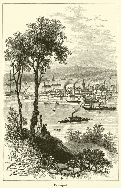 Devonport (gravyr) av English School