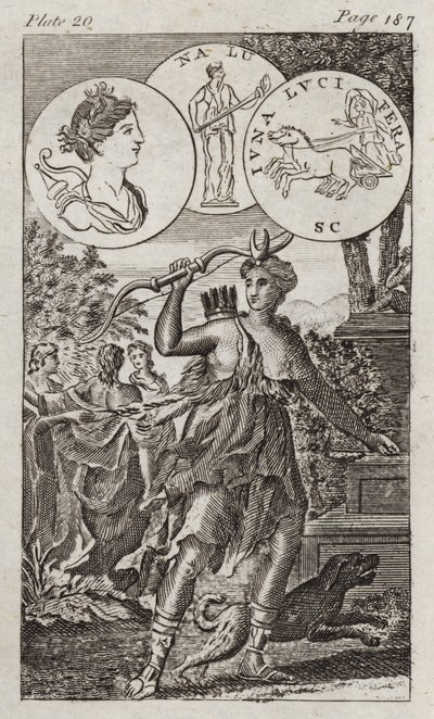 Diana (engraving) av English School