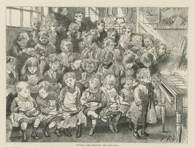 Middagstid - väntar på soppan av English School