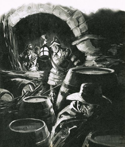 Upptäck Guy Fawkes från Gunpowder Plot av English School