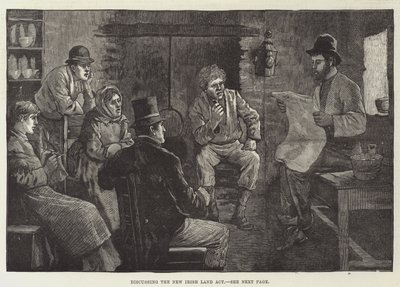 Diskutera New Irish Land Act (gravyr) av English School