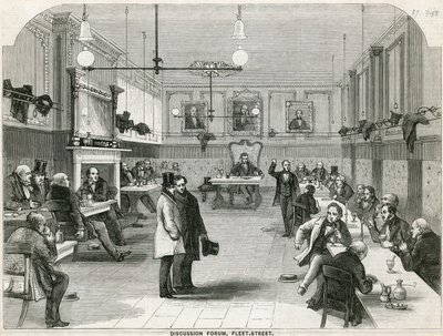Diskussionsforum, Fleet Street, London av English School