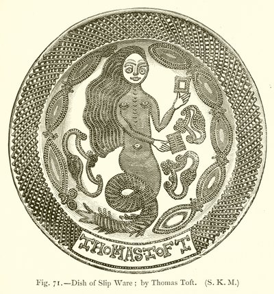 Skål med slipgods; av Thomas Toft av English School