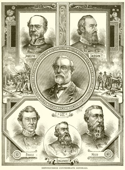 Distinguished Confederath Generals av English School