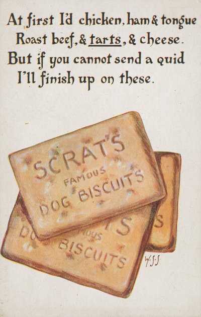 Hundkex (färg litho) av English School